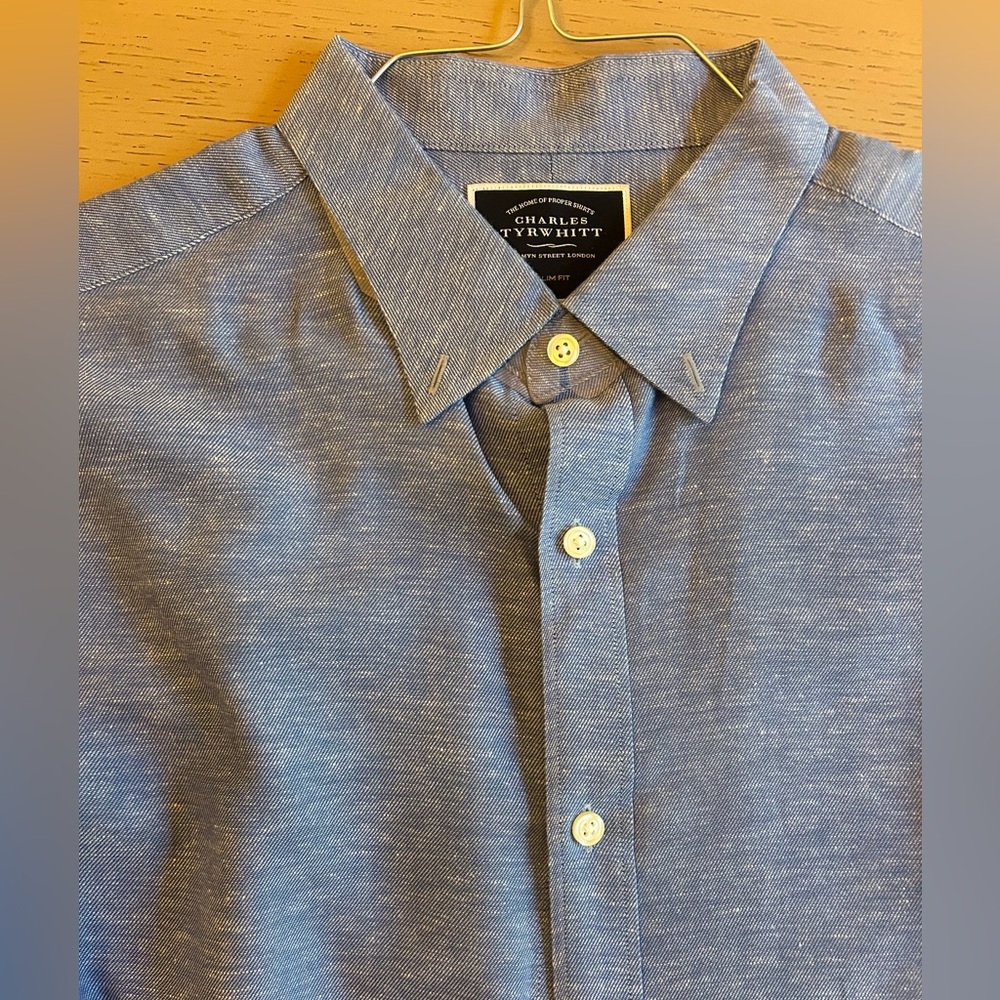 Charles Tyrwhitt Blue Men's Shirt Slim